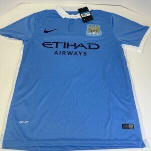 Nike Manchester City 2015/2016 home football jersey featuring Raheem Sterling